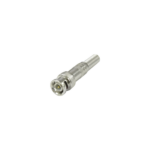 Conector BNC macho de 75 Ohm, con base de resorte para montar a presión cable coaxial RG-59/ Níquel/ Oro/ Teflón.