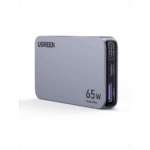 Cargador Rápido GaN 65W UGREEN / 2 Puertos USB-C + 1 Puerto USB-A / Tecnología GaN / Carga Rápida PPS PD 3.0 QC 4.0 / Compatibilidad Universal 100-240V / Diseño Compacto - Image 2