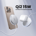 Cargador Inalámbrico Magnético 15W / Protocolo Qi 2 / USB-C 9V 2.2A / Eficiencia 83% / Protección Multinivel / Material PC+ABS+Aleación Aluminio / Cable 1.5m - Image 3