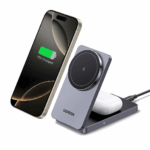 Cargador Inalámbrico 2 en 1 20W / Tecnología Qi2 15W Certificada / Carga Simultánea iPhone y AirPods / Ángulo Ajustable 70° / Diseño Plegable y Portátil / Compatibilidad Universal - Image 3