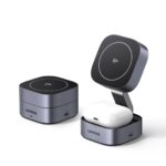 Cargador Inalámbrico 2 en 1 25W / Tecnología Magnética Qi 2 / 15W para Teléfono + 5W para Auriculares / Puerto USB-C 5W / Protecciones Múltiples / Cable USB-C Incluido - Image 4