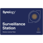 Licencias de Dispositivos de Vigilancia Synology | Paquete de 8 Licencias | Compatibilidad con Cámaras IP, Módulos de E/S, Altavoces IP | Gestión Centralizada CMS | Licencias Predeterminadas Incluidas.