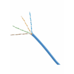 Bobina de Cable UTP 305 Metros (1000 Pies) de Cobre, Azul, Categor?a 6 (24 AWG), 1000Mbps, LSZH (Bajo Humo, Cero Hal?genos), de 4 Pares
