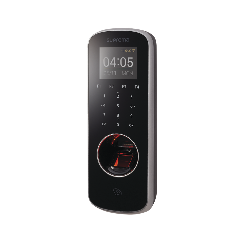 BSL2OM-l.png BioStation L2 Lector de Huella Delgado con Teclado Touch y Lector 13.56 MHz MIFARE®/ NFC /DESFire/DESFire EV1/ Felica - Image 1