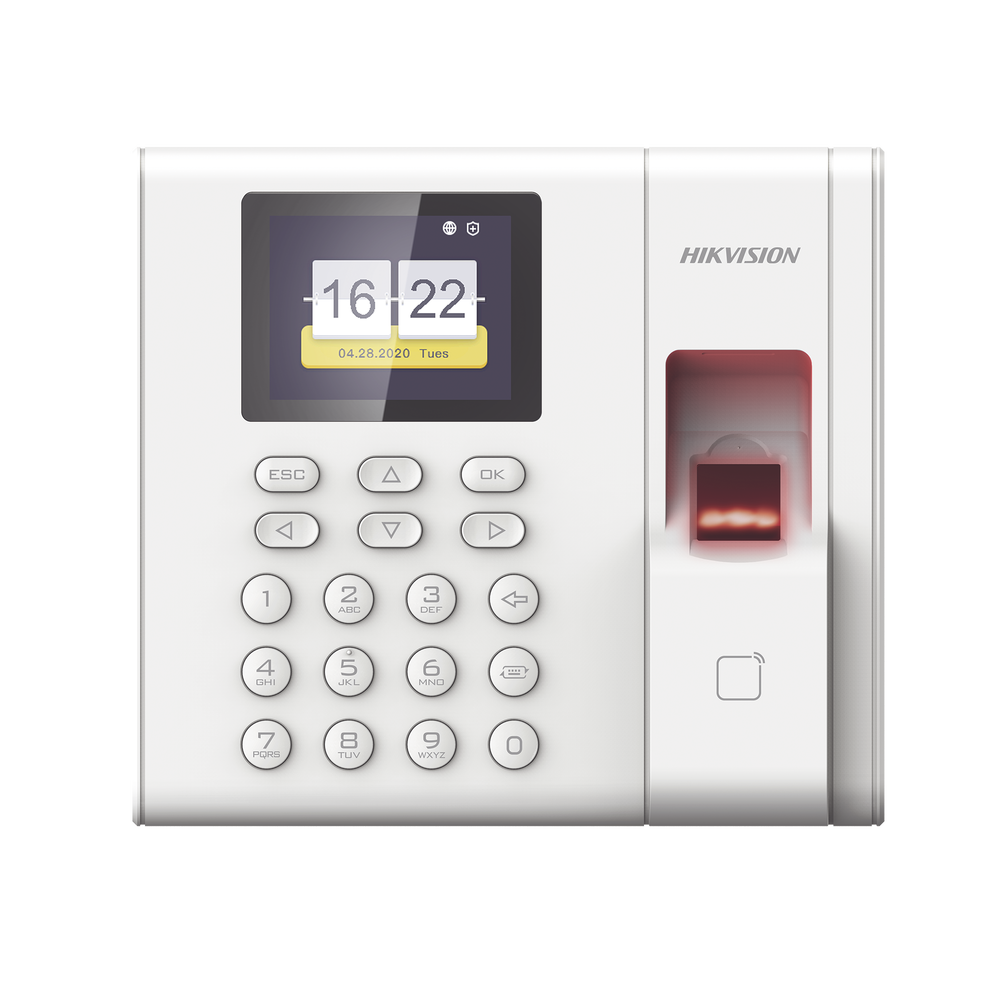 DSK1A8503EFB-l.png Checador de Huella con Batería de Respaldo / Reportes por USB / 1,000 Usuarios / 1000 Huellas / 100,000 Registros / Lector de Tarjetas EM / Uso con iVMS-4200. - Image 1