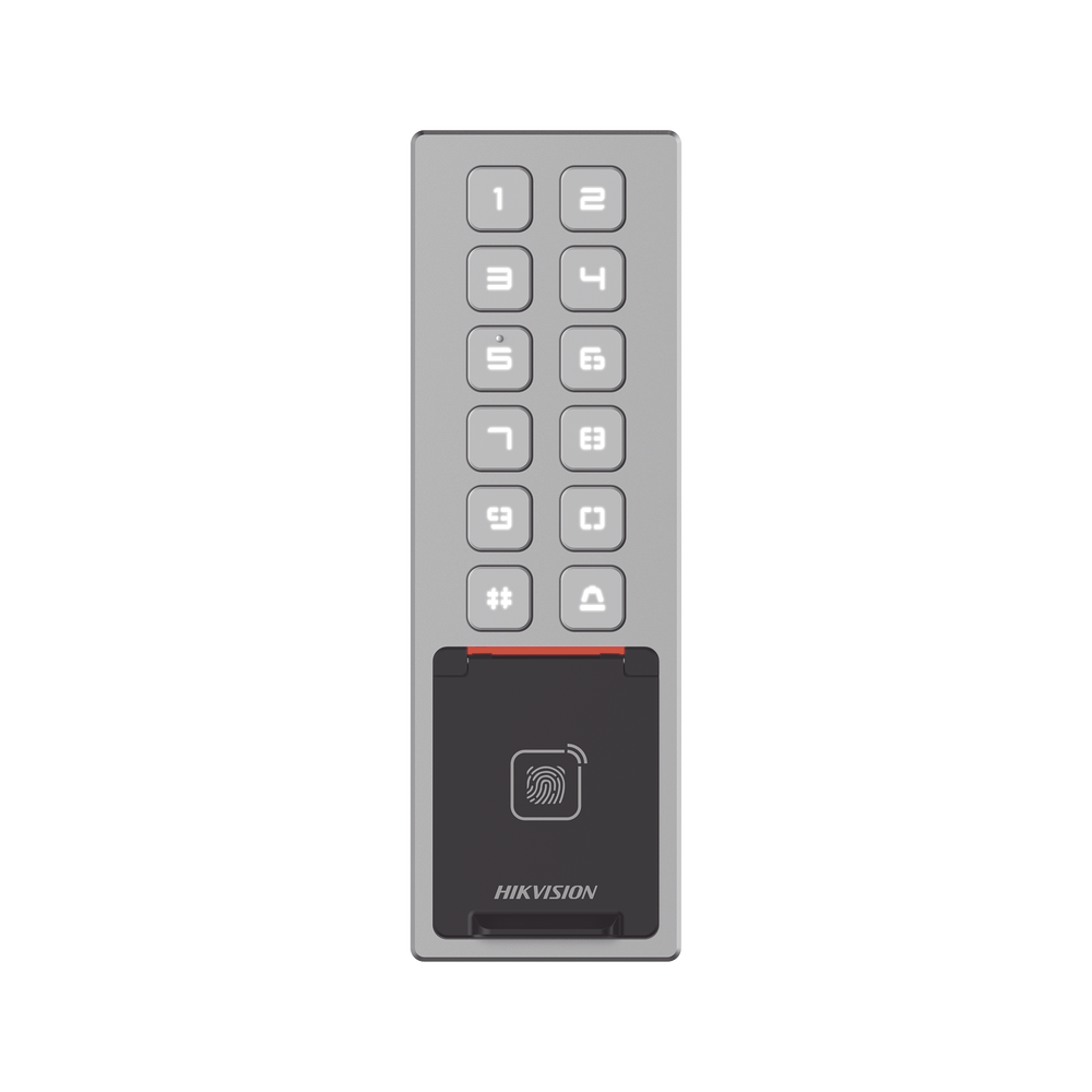 DSK1T805MBFWX-l.png Teclado Exterior WiFi Antivandálico IP65 & IK08 / Administrable en la Nube / Alta y Baja de Passwords Remotamente con Horarios / Acceso por PIN, Tarjeta MIFARE, Huella y Tarjeta Virtual Bluetooth - Image 1