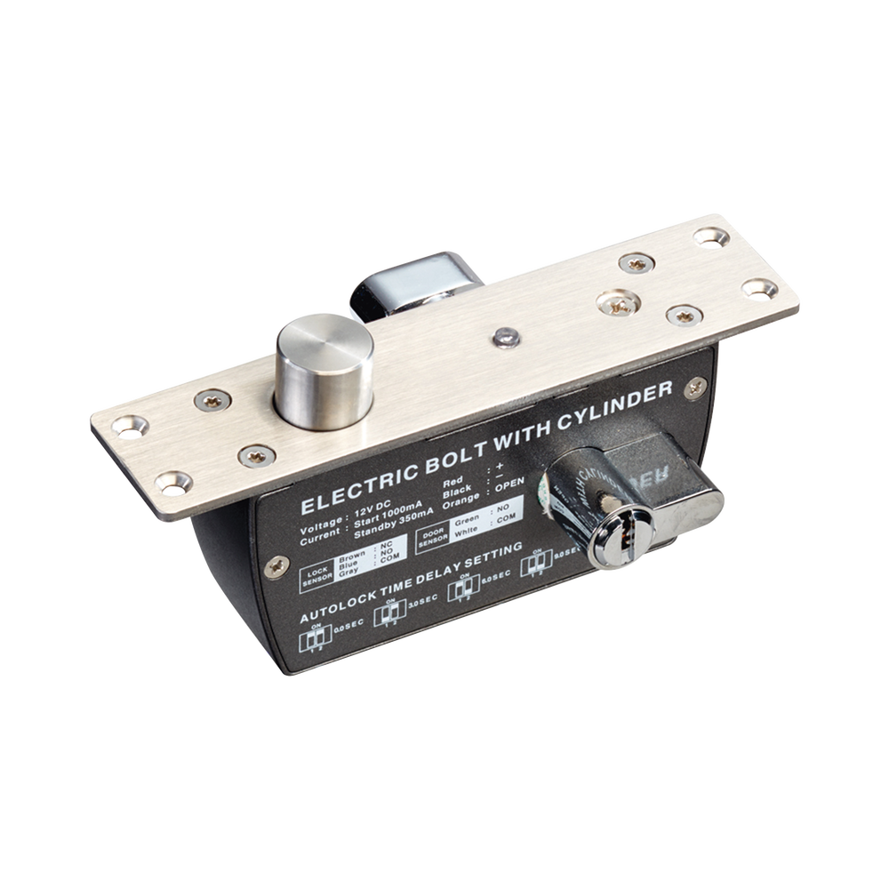 PROEB620-l.png Cerradura de Perno 2000 kg de sujeción/ Cerrada en caso de falla (Fail Safe)/ Con temporizador y Sensor de puerta - Image 1