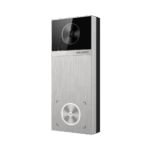Videoportero / 4 Megapixel / Ángulo de Visión 150° / Control de 2 Cerraduras / Desbloqueo por Tarjeta, Hik-Connect y Estación Interior / IP65 / PoE IEEE802.3at / Compatibilidad ONVIF / H.265