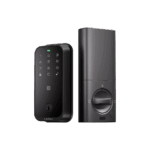 Cerradura Inteligente con Huella Digital LNDU HK01W / WiFi Integrado / Compatible Apple HomeKit / Teclado Táctil / 8 Baterías AA / Escaneo iPhone-Apple Watch-Fob / Bloqueo Manual y Automático / Exterior IP54