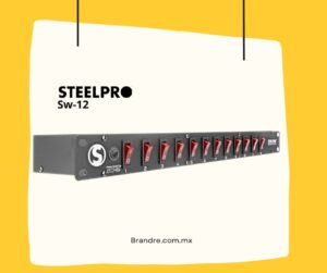 Steelpro - Barra Multicontacto 12 Interruptores - 127v  Sw-12