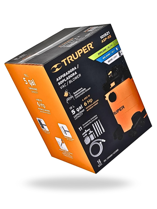 Aspiradora/Sopladora TRUPER ASP-5S 5 GAL