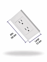 Volteck CODO-EB | Placa armada con contacto dúplex, 3 módulos - Image 2