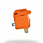Volteck AD‑32N | Adaptador 3 a 2 – 2 piezas (naranja)