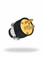 Volteck CLR-A | Clavija industrial reforzada 2 polos + tierra, 15A, 125V