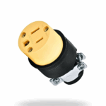 Volteck COR-A | Contacto industrial reforzado 2 polos + tierra, 15 A, 127 V