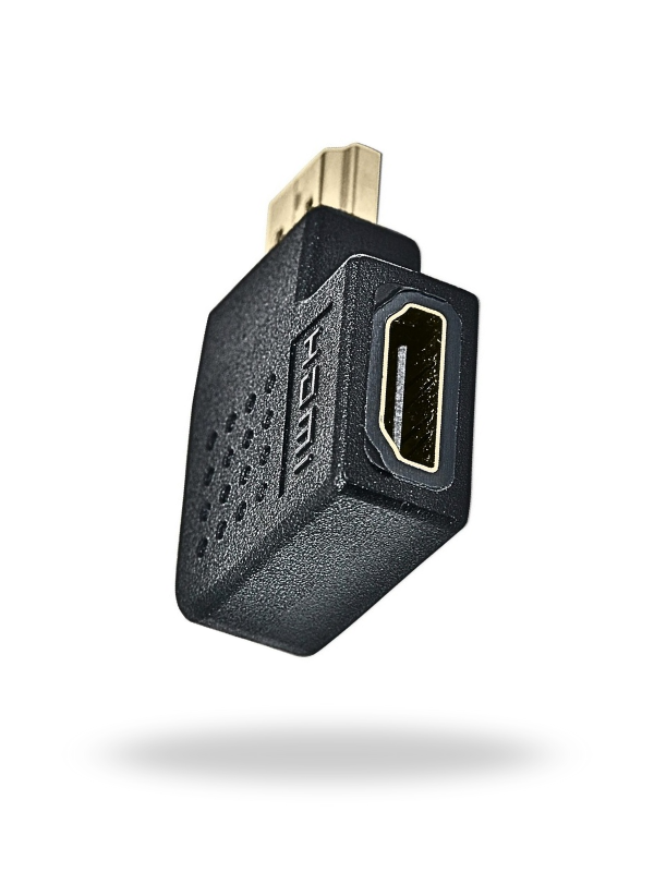 Manhattan AC-4849 – Adaptador HDMI de Ángulo Izquierdo 90° (Macho a Hembra)