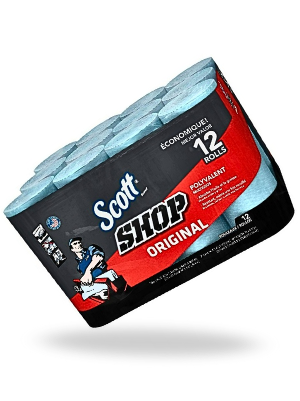 Scott Shop – Toalla de Uso Rudo, Caja con 12 Rollos
