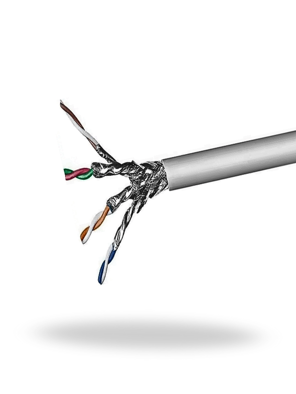 INTELLINET 705066 – Bobina de Cable Cat6a FTP, 305 m, 100% Cobre, Gris
