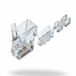 INTELLINET 790550 – Plug RJ45 Cat6A Sólido UTP, 80 Piezas, Oro 50 Micras PRO