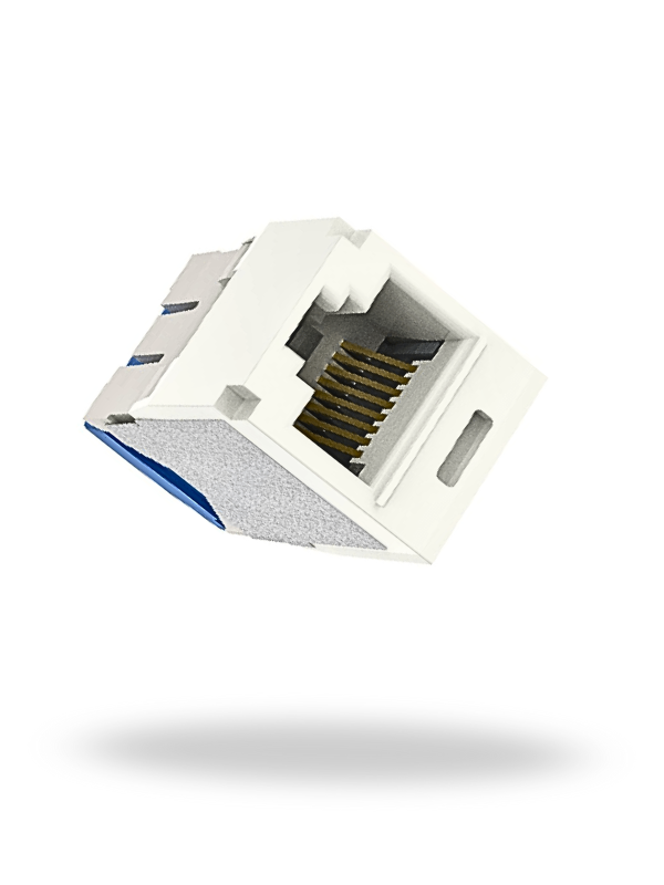 PANDUIT CJ6X88TGIW – Jack Modular TG Mini-Com™ UTP RJ45 Cat6A, Blanco