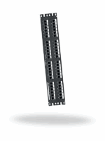 PANDUIT DP48688TGY – Panel de Distribución Punchdown Cat 6, 48 Puertos, 2UR, Negro - Image 2