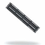 PANDUIT DP48688TGY – Panel de Distribución Punchdown Cat 6, 48 Puertos, 2UR, Negro