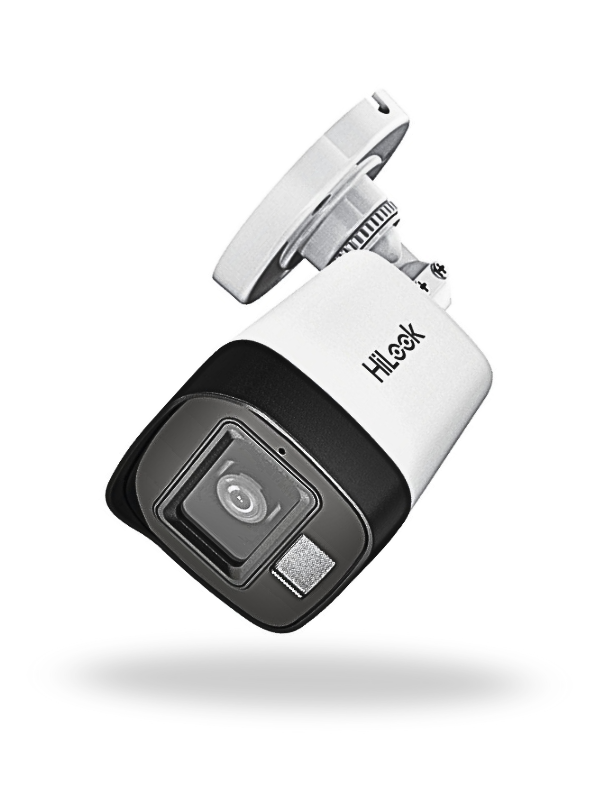 Cámara Bala IP Dual Light 2MP (IPC-B120HA-LUC), 2.8 mm, IR 20 m + Luz Blanca 15 m, Micrófono, AcuSense Lite, IP67, PoE