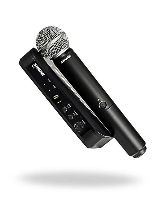 Shure BLX24/SM58 – Sistema Inalámbrico con Micrófono de Mano Dinámico Cardioide