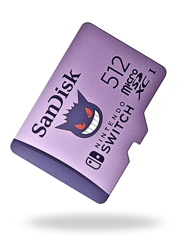 SanDisk microSDXC 512 GB Edición Pokémon Gengar