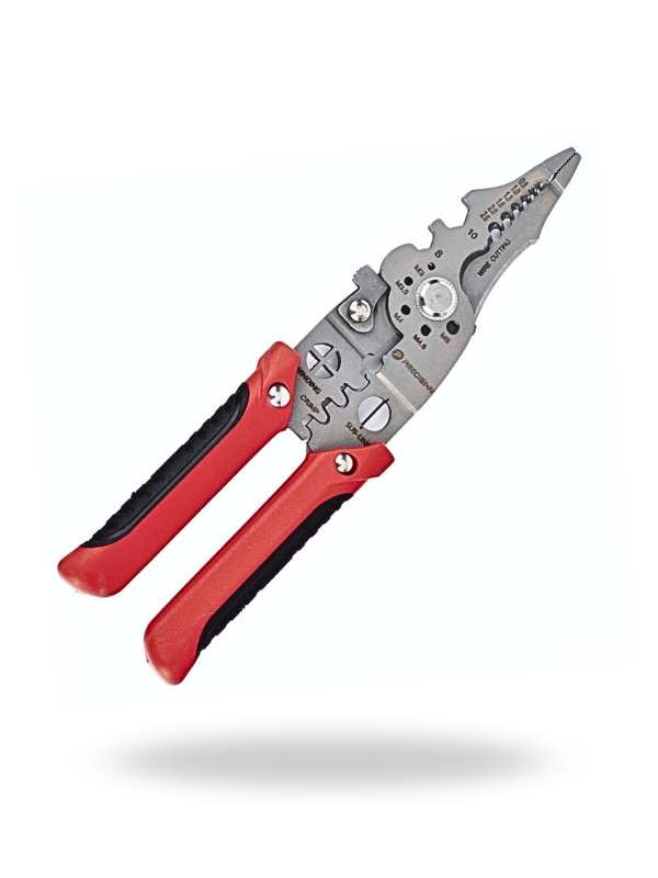 Pinza Profesional para Electricista Multifuncional 9 en 1 de 8.5"