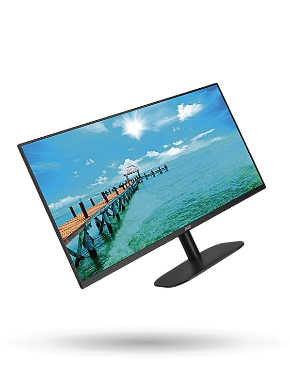 Monitor LED de 27" VESA, Resolución 1920 x 1080 Pixeles, Entradas VGA / HDMI