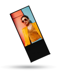Pantalla Profesional 55” 4K para Publicidad Digital con Base de Piso (Tótem)