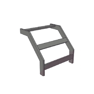 (CHCVET1X12EPK) CURVA VERTICAL EXTERIOR TUBULAR 1.5 DE PERALTE X 12 ANCHO PINTURA EPOX COLOR NEGRO, INCLUYE COPLe y tornilleria