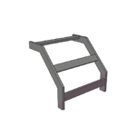 (CHCVET1X12EPK) CURVA VERTICAL EXTERIOR TUBULAR 1.5 DE PERALTE X 12 ANCHO PINTURA EPOX COLOR NEGRO, INCLUYE COPLe y tornilleria