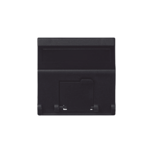 (K80MD64/14) Placa Voz y Datos Inclinada con Guardapolvo y Adaptador para RJ45 Keystone - Color Grafito