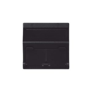(KB80MD64/14) Placa Voz y Datos Inclinada con Guardapolvo y Adaptador Doble para RJ45 Keystone - Color Grafito