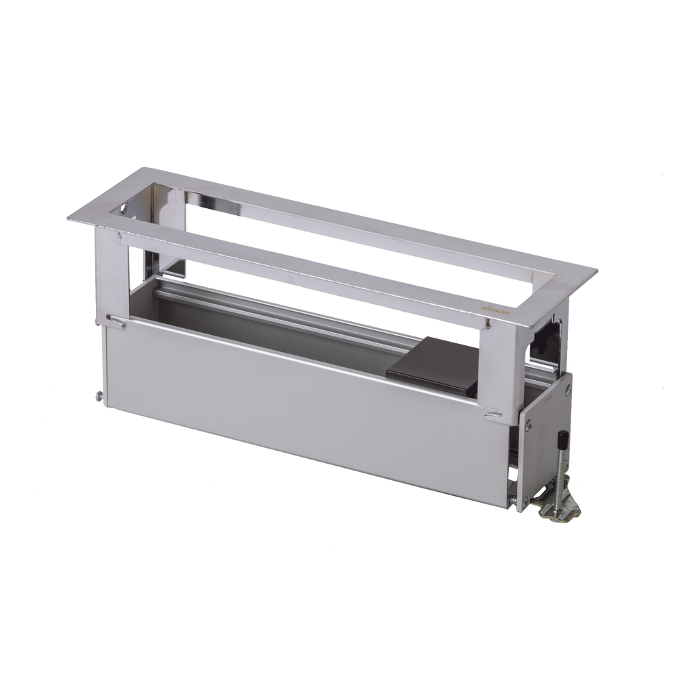 Caja Para Instalación en Escritorio para Voz, Datos o Contactos Eléctricos / Capacidad para 4 Módulos / Salida de Cables Posterior / Los Módulos se Adquieren Aparte / (KFC134/14CY)