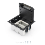 Caja Para Instalaci?n en Piso Falso para Voz, Datos o Contactos El?ctricos / Capacidad para 2 M?dulos / Espacio Embellecedor en la Tapa / Profundidad Ajustable de 90 a 120 mm (3.54 a 4.72 pulgadas) / Los M?dulos se Adquieren Aparte / (SF210/14CY) - Image 4