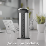 Teleblock Simon K45 para Voz, Datos, Multimedia o Contactos El?ctricos / Capacidad para 5 M?dulos K45 / Apertura Autom?tica con Tapa Abatible / Instalaci?n en Mobiliario de Oficina o Comercial / (KTLE205CY) - Image 4