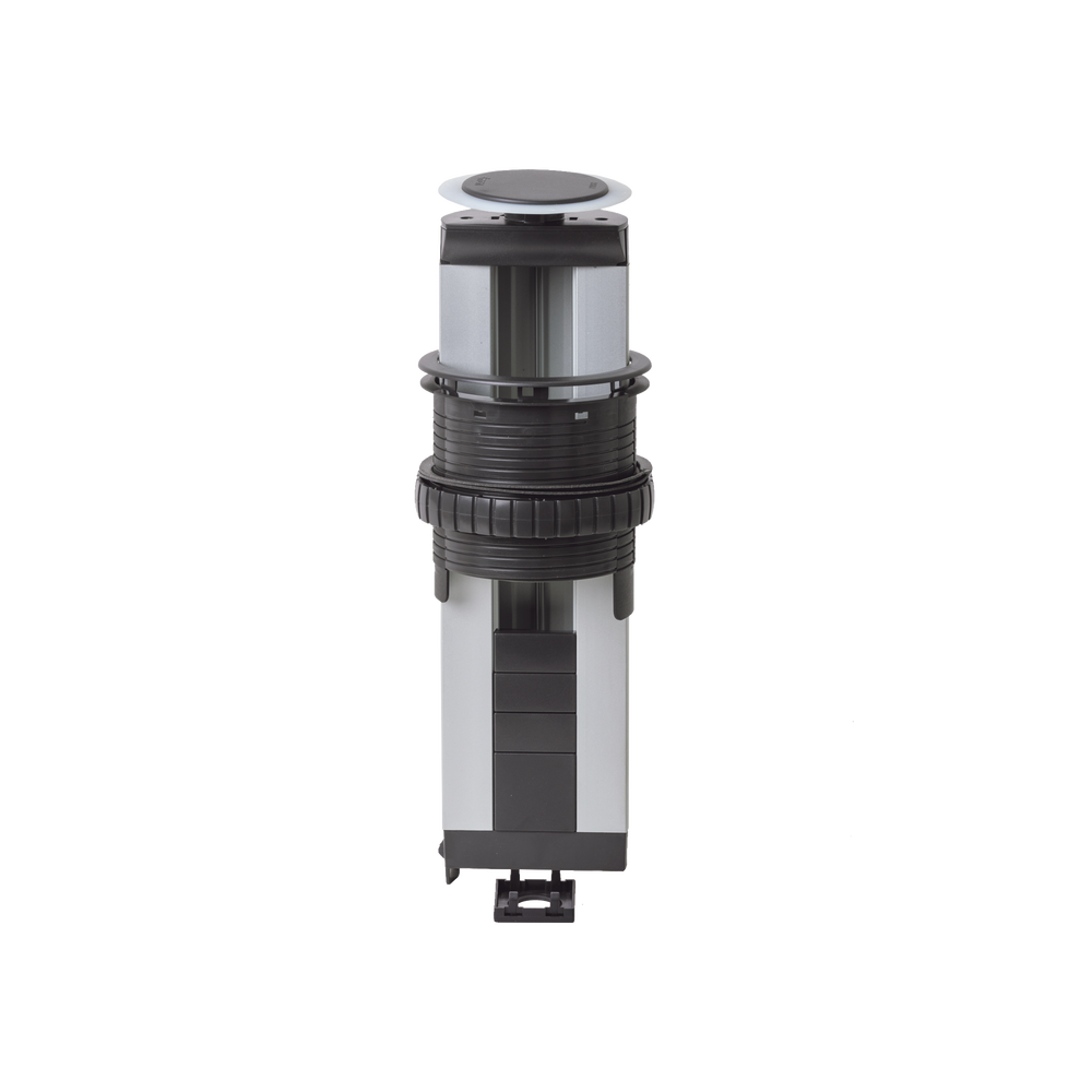 Teleblock Simon K45 para Voz, Datos, Multimedia o Contactos El?ctricos / Capacidad para 5 M?dulos K45 / Apertura Autom?tica con Tapa Abatible / Instalaci?n en Mobiliario de Oficina o Comercial / (KTLE205CY)