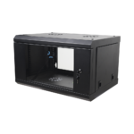 Gabinete de Pared de 6U con Puerta de Cristal Templado, 455 mm de Profundidad Total, Rack de 19in, Acero Reforzado Color Negro. - Image 2