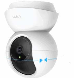 Camara de Seguridad Wi-Fi Pan/Tilt, 2K Definition, Visión Nocturna 30 pies, 360° Horizontal, 114° Vertical, Detección de Movimiento, Audio Bidireccional, Alarma Sonora/Lumínica, MicroSD 256GB, Modo Privacidad