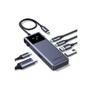 Hub USB-C 6 en 1 / HDMI 4K@60Hz / 3 Puertos USB-A 5Gbps / Carga PD 3.0 100W / Compatibilidad Universal Windows-macOS-Linux / Diseño Compacto