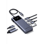 Hub USB-C 6 en 1 / HDMI 4K@60Hz / 3 Puertos USB-A 5Gbps / Carga PD 3.0 100W / Compatibilidad Universal Windows-macOS-Linux / Diseño Compacto