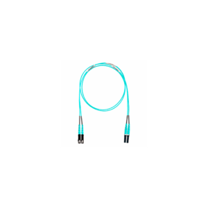 Jumper de Fibra Optica Multimodo 50/125 OM4, LC-SC Duplex, LSZH, Color Aqua, 6 Metros (19.69 Pies)