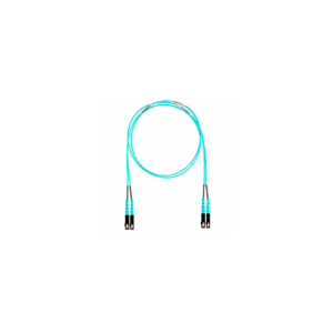 Jumper de Fibra ?ptica Multimodo 50/125 OM4, SC-SC Duplex, OFNR (Riser), Color Aqua, 3 Metros (9.84 Pies)