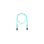 Jumper de Fibra ?ptica Multimodo 50/125 OM4, SC-SC Duplex, OFNR (Riser), Color Aqua, 3 Metros (9.84 Pies)