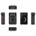 Body Camera Portátil / Grabación a 2K / Pantalla 2.4" LCD / IP68 / H.265 / 64GB de Almacenamiento / GPS / WIFI / 3G y 4G / Fotos de Hasta 40 Megapixel / Micrófono Integrado
