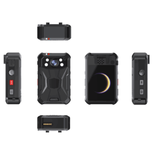 Body Camera Portátil / Grabación a 2K / Pantalla 2.4" LCD / IP68 / H.265 / 64GB de Almacenamiento / GPS / WIFI / 3G y 4G / Fotos de Hasta 40 Megapixel / Micrófono Integrado