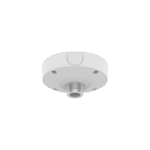 Base de Montaje para Techo SBP-180CMB / Aluminio / Color Blanco RAL9003 / Diámetro 180 mm / Peso 970 g / Tornillo TR30 / Orificio Conduit 19.1 mm / Compatible con Múltiples Modelos Hanwha